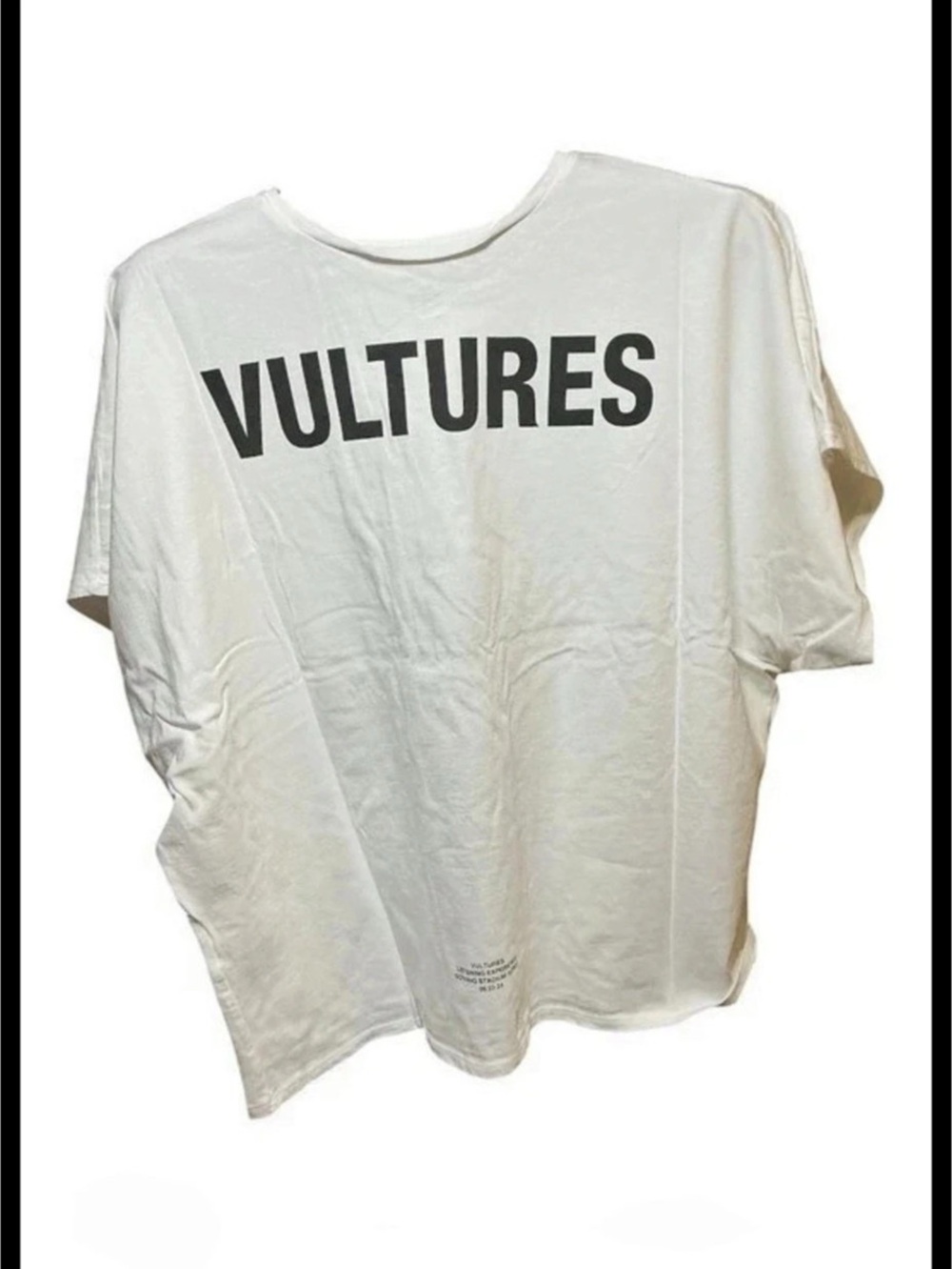 New w/o tags, Yeezy YZY Vultures Box T-Shirt White, size 2(M/L)